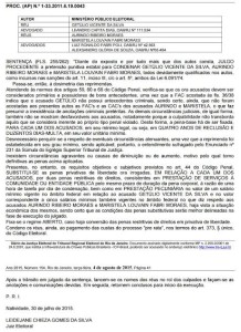 sentença vereadora
