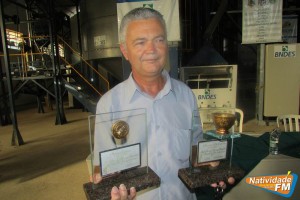 O produtor vencedor do concurso João Batista Vianey Rodolphi